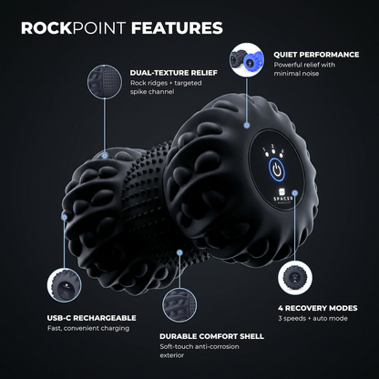 Rockpoint Roller - Dual Texture Vibrating Massage (US only)