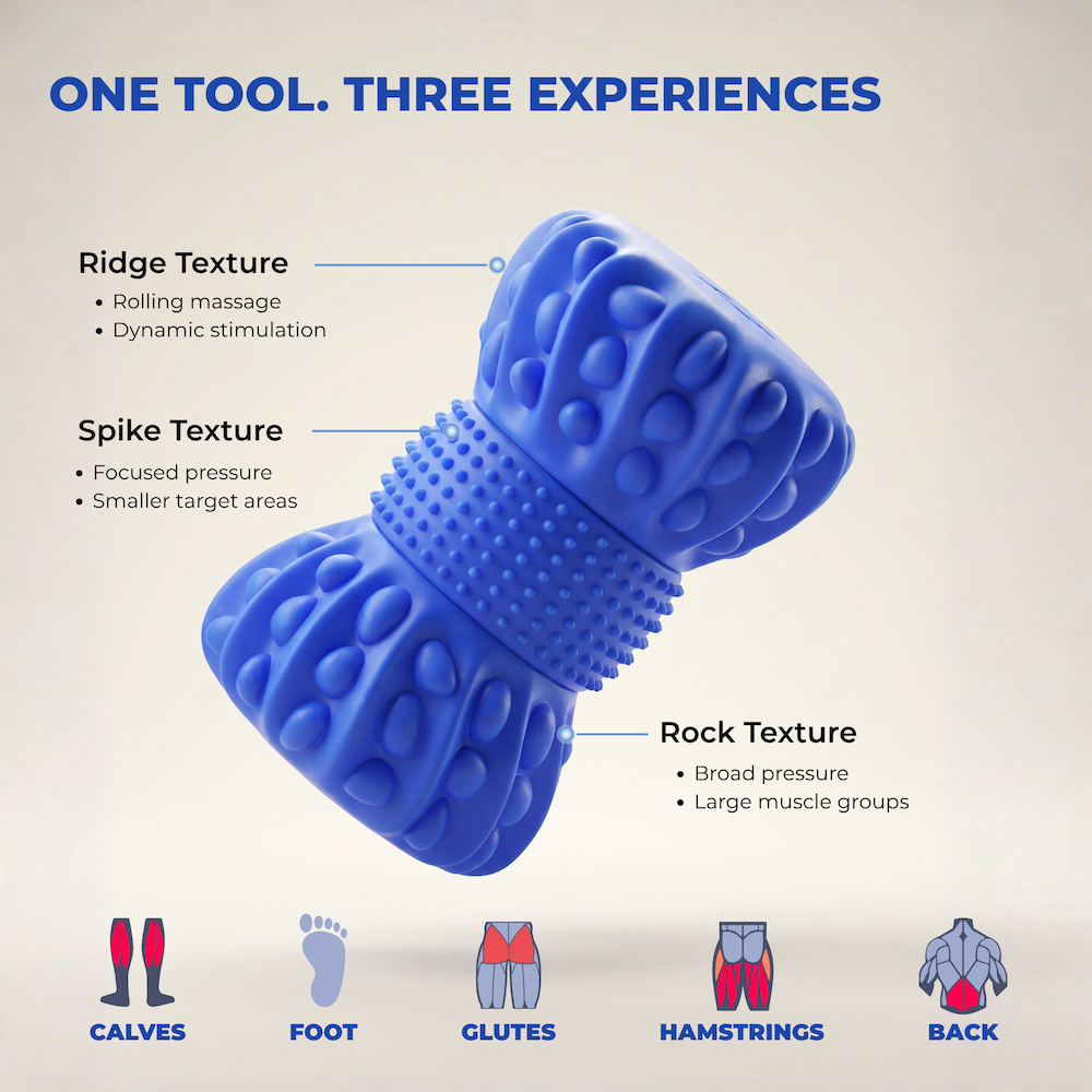 Rockpoint Roller - Dual Texture Vibrating Massage (US only)